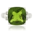 Anillo Moderno de Plata .925 con Peridoto