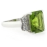 Anillo Enorme de Peridoto en Plata de Ley .925