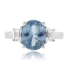 Anillo de Aguamarina en Plata Fina .925