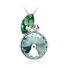 Bonito Collar Citrus Color Verde de Cristal Austriaco