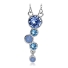 Precioso collar con Cristal Austriaco en tonos azules