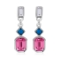 Aretes de Cristal Swarovski Rosa