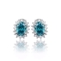 Hermosos Aretes de Alejandrita Bicolor ( Verde/Azul ) en Plata .925