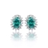 Hermosos Aretes de Alejandrita Bicolor ( Verde/Azul ) en Plata .925