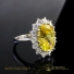 Anillo de Citrina Corte Ovalado en Plata 925