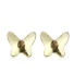 Aretes de Cristal Austriaco Mariposa Color Amarillo