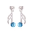 Aretes de Rodio con Cristal Austriaco