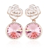 Divinos Aretes con Baño de Oro Rosa 18K
