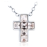 Cruz de Rodio con Cristal Austriaco