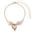 Pulsera de Corazón color Champagne