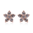 Rose Gold Plated Swarovski Star Earrings