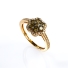 0.70 Ctw Anillo de Oro Amarillo de 14K con Diamante Chocolate