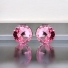 Aretes Solitarios de Color Rosa de Cristal Swarovski