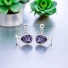 Hermosos Aretes de cristal Swarovski Morados en forma de Pez