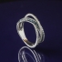 Anillo de Oro Solido de 14K con Diamantes Azules 0.66 Quilates