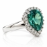 Anillo de Alejandrita y Zirconias en Plata .925