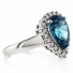 Anillo de Alejandrita y Zirconias en Plata .925