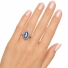 Anillo Hermoso de Alejandrita en Plata ( Azul a Morado )
