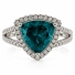 Anillo con una Gema de Alejandrita ( Azul/Verde ) en Plata de Ley .925