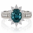 Anillo con una Gema de Alejandrita ( Azul/Verde ) en Plata .925