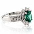 Anillo con una Gema de Alejandrita ( Azul/Verde ) en Plata .925