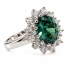 Anillo de Alejandrita Azul a Verde en Plata .925