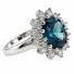 Anillo de Alejandrita Azul a Verde en Plata .925