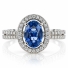 Anillo de Alejandrita Bicolor Azul a Morado