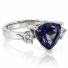 Anillo de Alejandrita Bicolor en Plata 925 ( Azul/Morado )