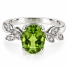 Anillo de Alejandrita Bicolor en Plata .925 ( Verde/Marrón )