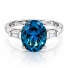 Anillo de Alejandrita Con Corte Pera