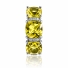 Anillo de Alejandrita Corte Trillion Yellow to Peach 8 mm