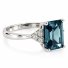 Anillo de Alejandrita Verde/Azul en Plata .925