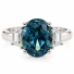 Anillo de Alejandrita ( Azul/Verde) en Plata .925