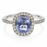 Anillo de Plata y Alejandrita Morado Azul