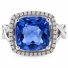 Anillo Hermoso de Alejandrita en Plata ( Azul/Morado )
