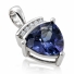 Dije de Plata de Ley con Alejandrita Bicolor ( Morado/Azul )