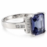 Anillo de Plata Fina con Alejandrita ( Rosa/Morado )