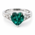 Hermoso Anillo de Alejandrita Con Corte Corazon