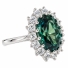 Hermoso Anillo de Plata con Alejandrita en Corte Ovalado
