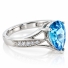 Anillo de Plata Esterlina y Topacio Azul
