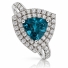 Anillo de Alejandrita corte Triangular en Plata .925
