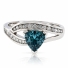 Anillo de Plata Fina con Alejandrita Bicolor ( Verde/Azul )