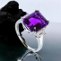 Anillo de Plata Fina con Amatista