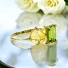 Anillo de Oro Amarillo 14K Opalo Con Peridoto Genuino