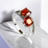 Anillo de Plata de Ley Con Opalo de Fuego