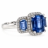 Anillo de Plata .925 con 3 Gemas de Alejandrita
