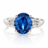 Anillo de Plata Esterlina con Topacio Azul
