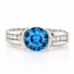 Anillo de Plata .925 con Topacio Azul