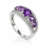 Anillo de Plata de Ley con Amatista